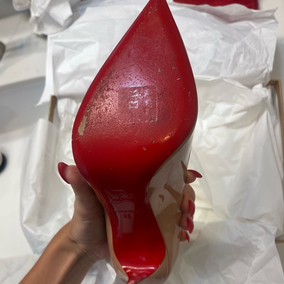 CHRISTIAN LOUBOUTIN
Pigalle Follies 100mm Patent Red Sole Pumps - Picture 14 of 14